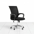 Black office chair with metal frame ZM-032