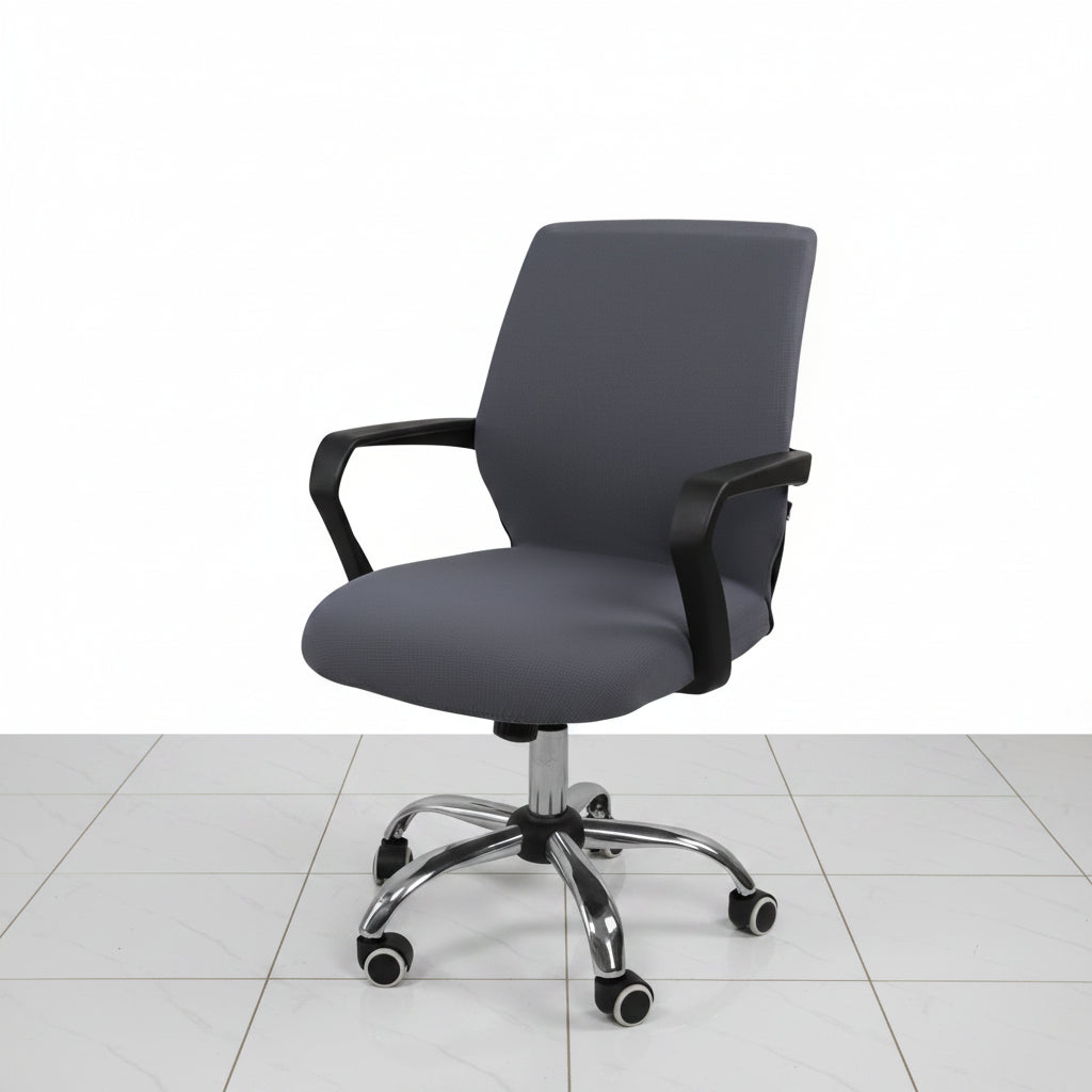 Elastic office chair cover detail