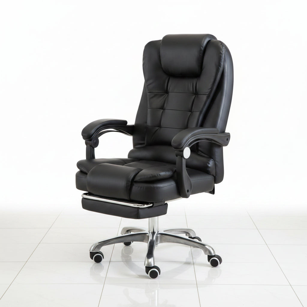 Office chair recliner side view
