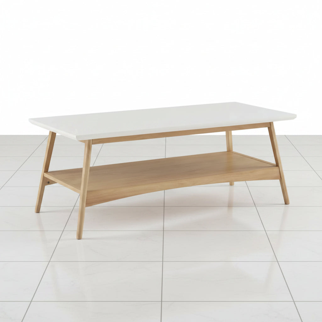 Rectangular 2 tier coffee table